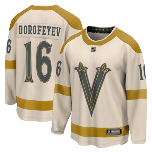 Men's Fanatics Branded Vegas Golden Knights Pavel Dorofeyev Gold Cream 2024 Winter Classic Jersey - Breakaway