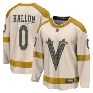 Men's Fanatics Branded Vegas Golden Knights Jackson Hallum Gold Cream 2024 Winter Classic Jersey - Breakaway