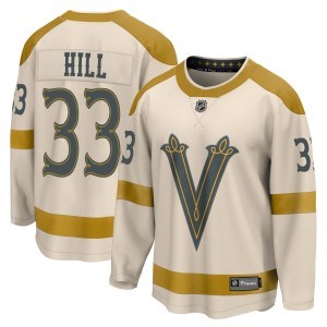 Men's Fanatics Branded Vegas Golden Knights Adin Hill Gold Cream 2024 Winter Classic Jersey - Breakaway