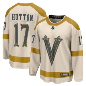 Men's Fanatics Branded Vegas Golden Knights Ben Hutton Gold Cream 2024 Winter Classic Jersey - Breakaway