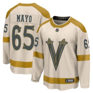 Men's Fanatics Branded Vegas Golden Knights Dysin Mayo Gold Cream 2024 Winter Classic Jersey - Breakaway
