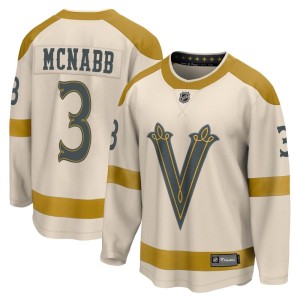 Men's Fanatics Branded Vegas Golden Knights Brayden McNabb Gold Cream 2024 Winter Classic Jersey - Breakaway