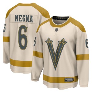 Men's Fanatics Branded Vegas Golden Knights Jaycob Megna Gold Cream 2024 Winter Classic Jersey - Breakaway