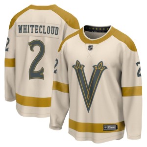 Men's Fanatics Branded Vegas Golden Knights Zach Whitecloud Gold Cream 2024 Winter Classic Jersey - Breakaway
