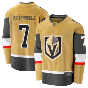 Men's Fanatics Branded Vegas Golden Knights Alex Pietrangelo Gold Breakaway 2020/21 Alternate Jersey - Premier