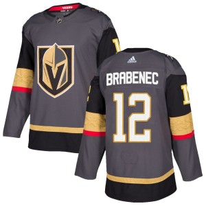 Men's Adidas Vegas Golden Knights Jakub Brabenec Gold Gray Home Jersey - Authentic