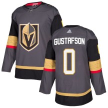 Men's Adidas Vegas Golden Knights Jordan Gustafson Gold Gray Home Jersey - Authentic