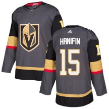 Men's Adidas Vegas Golden Knights Noah Hanifin Gold Gray Home Jersey - Authentic
