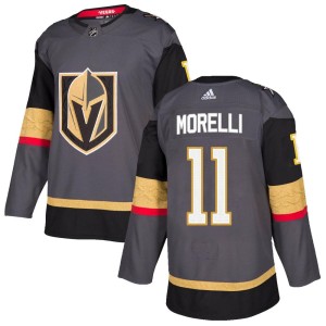 Men's Adidas Vegas Golden Knights Mason Morelli Gold Gray Home Jersey - Authentic
