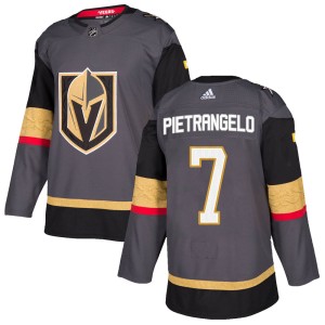 Men's Adidas Vegas Golden Knights Alex Pietrangelo Gold Gray Home Jersey - Authentic