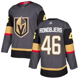 Men's Adidas Vegas Golden Knights Jonas Rondbjerg Gold Gray Home Jersey - Authentic