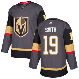 Men's Adidas Vegas Golden Knights Reilly Smith Gold Gray Home Jersey - Authentic