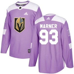 Men's Adidas Vegas Golden Knights Mitch Marner Purple Fights Cancer Practice Jersey - Authentic