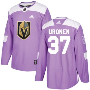 Men's Adidas Vegas Golden Knights Tuomas Uronen Purple Fights Cancer Practice Jersey - Authentic