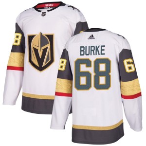 Youth Adidas Vegas Golden Knights Callahan Burke Gold White Away Jersey - Authentic