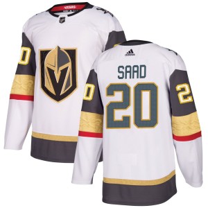 Youth Adidas Vegas Golden Knights Brandon Saad Gold White Away Jersey - Authentic