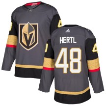 Youth Adidas Vegas Golden Knights Tomas Hertl Gold Gray Home Jersey - Authentic
