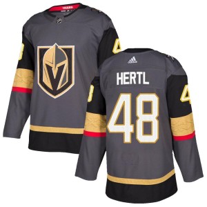 Youth Adidas Vegas Golden Knights Tomas Hertl Gold Gray Home Jersey - Authentic