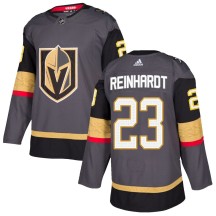Youth Adidas Vegas Golden Knights Cole Reinhardt Gold Gray Home Jersey - Authentic