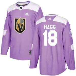 Youth Adidas Vegas Golden Knights Robert Hagg Purple Fights Cancer Practice Jersey - Authentic