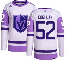 Youth Adidas Vegas Golden Knights Dylan Coghlan Gold Hockey Fights Cancer Jersey - Authentic