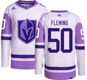 Youth Adidas Vegas Golden Knights Joe Fleming Gold Hockey Fights Cancer Jersey - Authentic
