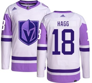 Youth Adidas Vegas Golden Knights Robert Hagg Gold Hockey Fights Cancer Jersey - Authentic