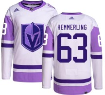 Youth Adidas Vegas Golden Knights Ben Hemmerling Gold Hockey Fights Cancer Jersey - Authentic