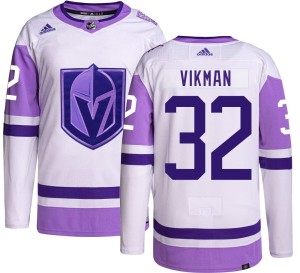 Youth Adidas Vegas Golden Knights Jesper Vikman Gold Hockey Fights Cancer Jersey - Authentic