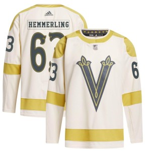 Youth Adidas Vegas Golden Knights Ben Hemmerling Gold Cream 2024 Winter Classic Primegreen Jersey - Authentic