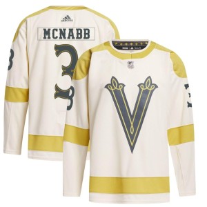 Youth Adidas Vegas Golden Knights Brayden McNabb Gold Cream 2024 Winter Classic Primegreen Jersey - Authentic