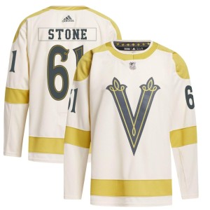 Youth Adidas Vegas Golden Knights Mark Stone Gold Cream 2024 Winter Classic Primegreen Jersey - Authentic