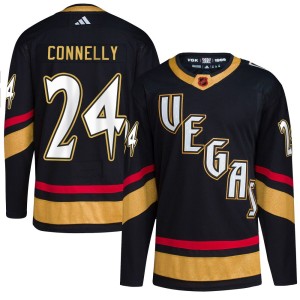 Men's Adidas Vegas Golden Knights Trevor Connelly Gold Black Reverse Retro 2.0 Jersey - Authentic