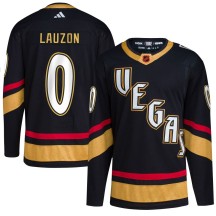 Men's Adidas Vegas Golden Knights Jeremy Lauzon Gold Black Reverse Retro 2.0 Jersey - Authentic