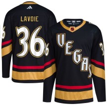 Men's Adidas Vegas Golden Knights Raphael Lavoie Gold Black Reverse Retro 2.0 Jersey - Authentic