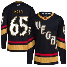 Men's Adidas Vegas Golden Knights Dysin Mayo Gold Black Reverse Retro 2.0 Jersey - Authentic