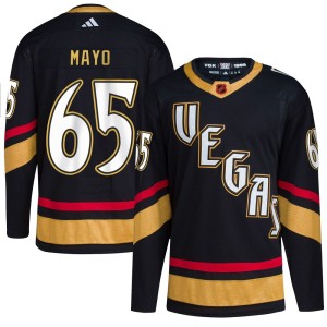 Men's Adidas Vegas Golden Knights Dysin Mayo Gold Black Reverse Retro 2.0 Jersey - Authentic