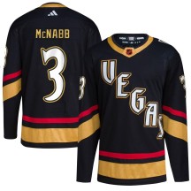 Men's Adidas Vegas Golden Knights Brayden McNabb Gold Black Reverse Retro 2.0 Jersey - Authentic