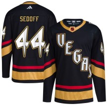 Men's Adidas Vegas Golden Knights Christoffer Sedoff Gold Black Reverse Retro 2.0 Jersey - Authentic