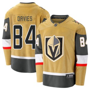 Youth Fanatics Branded Vegas Golden Knights Jeremy Davies Gold Breakaway 2020/21 Alternate Jersey - Premier