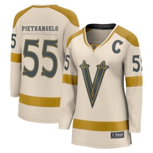 Women's Fanatics Branded Vegas Golden Knights Alex Pietrangelo Gold Cream 2024 Winter Classic Jersey - Breakaway