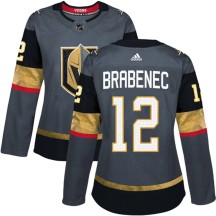 Women's Adidas Vegas Golden Knights Jakub Brabenec Gold Gray Home Jersey - Authentic