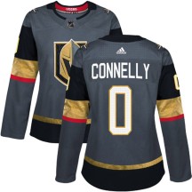 Women's Adidas Vegas Golden Knights Trevor Connelly Gold Gray Home Jersey - Authentic