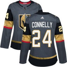 Women's Adidas Vegas Golden Knights Trevor Connelly Gold Gray Home Jersey - Authentic