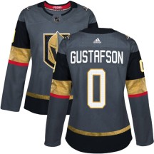 Women's Adidas Vegas Golden Knights Jordan Gustafson Gold Gray Home Jersey - Authentic