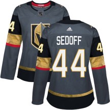 Women's Adidas Vegas Golden Knights Christoffer Sedoff Gold Gray Home Jersey - Authentic