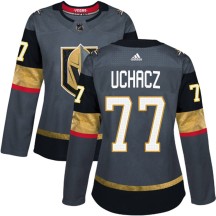 Women's Adidas Vegas Golden Knights Kai Uchacz Gold Gray Home Jersey - Authentic