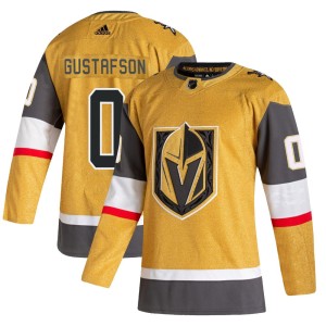 Men's Adidas Vegas Golden Knights Jordan Gustafson Gold 2020/21 Alternate Jersey - Authentic