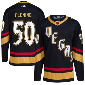Youth Adidas Vegas Golden Knights Joe Fleming Gold Black Reverse Retro 2.0 Jersey - Authentic
