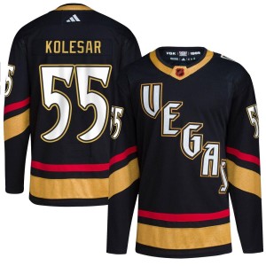 Youth Adidas Vegas Golden Knights Keegan Kolesar Gold Black Reverse Retro 2.0 Jersey - Authentic